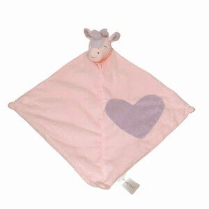 Angel Dear Unicorn Heart Baby Security Lovey Knotted Blanket 12" X 12"